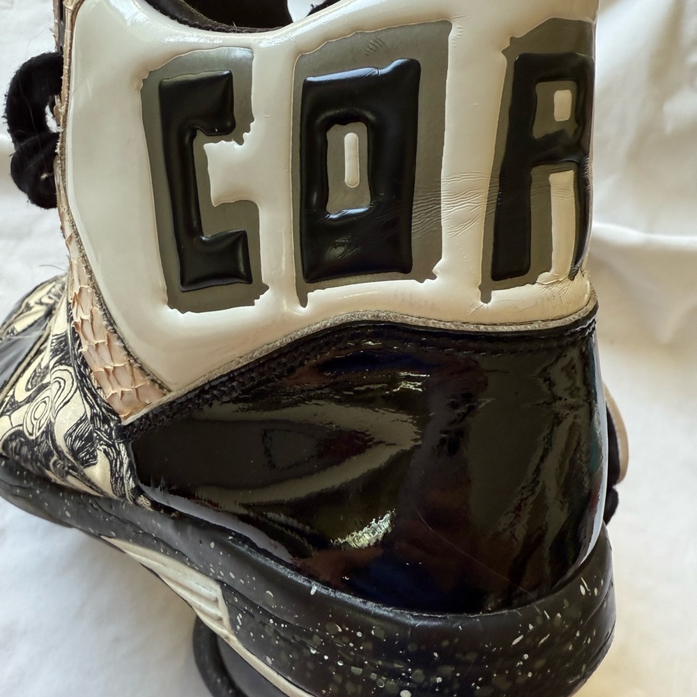 Coach Haven Ball PT Rare Black and White High-Top Sneakers Sz 9M - Picture 3 of 11